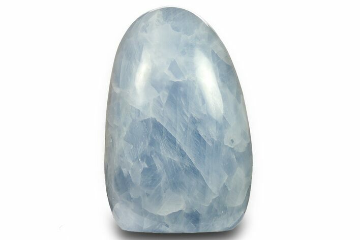 Polished, Free-Standing Blue Calcite - Madagascar #290323